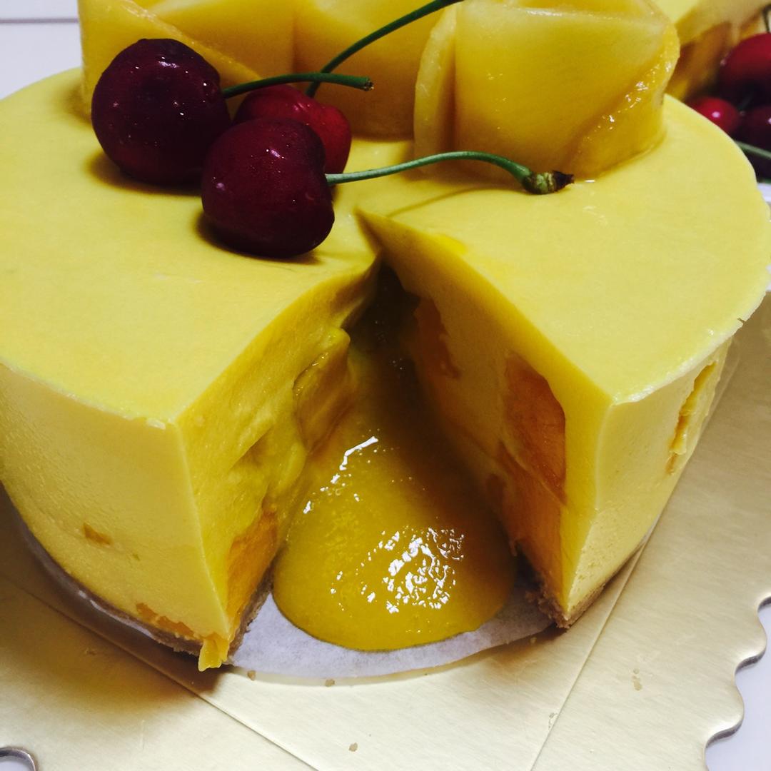 《Tinrry下午茶》教你做芒果流心慕斯（6寸配方）