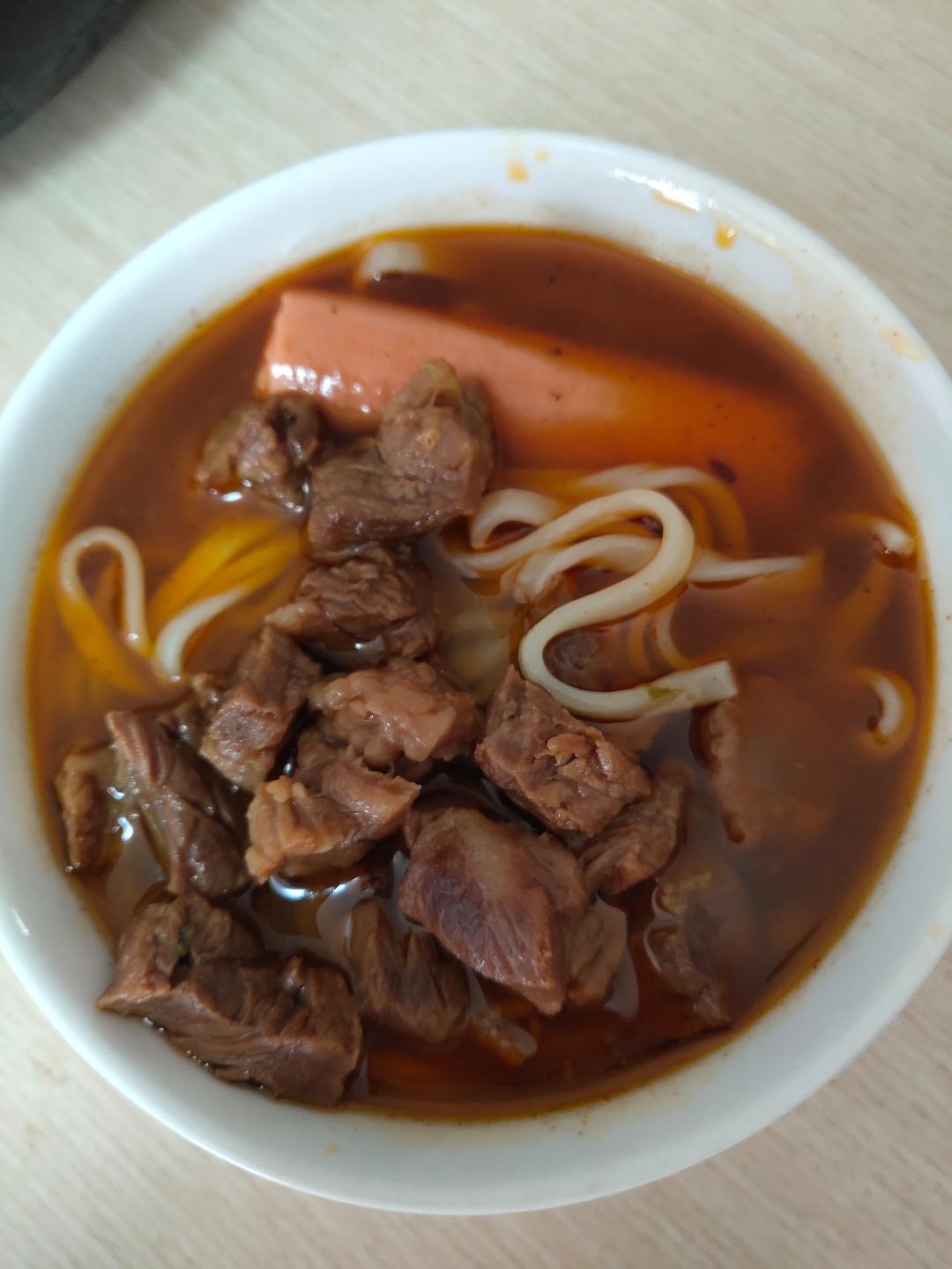 好吃的牛肉板面也可以在家自己做