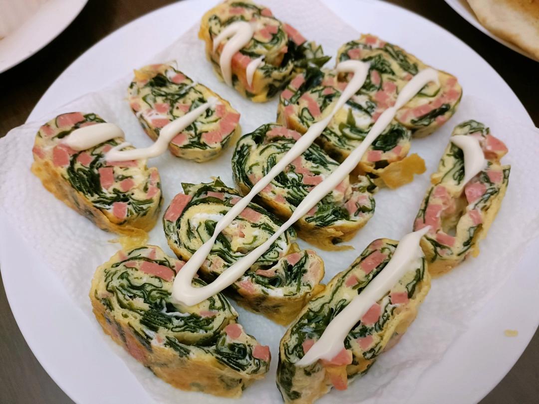裙带菜鸡蛋卷