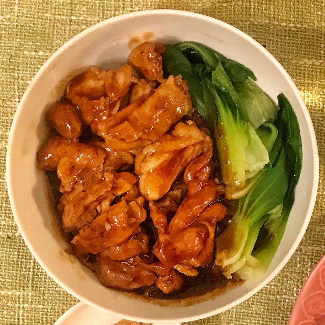 照烧鸡排饭的做法