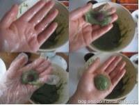抹茶红豆糯米糍的做法 步骤9