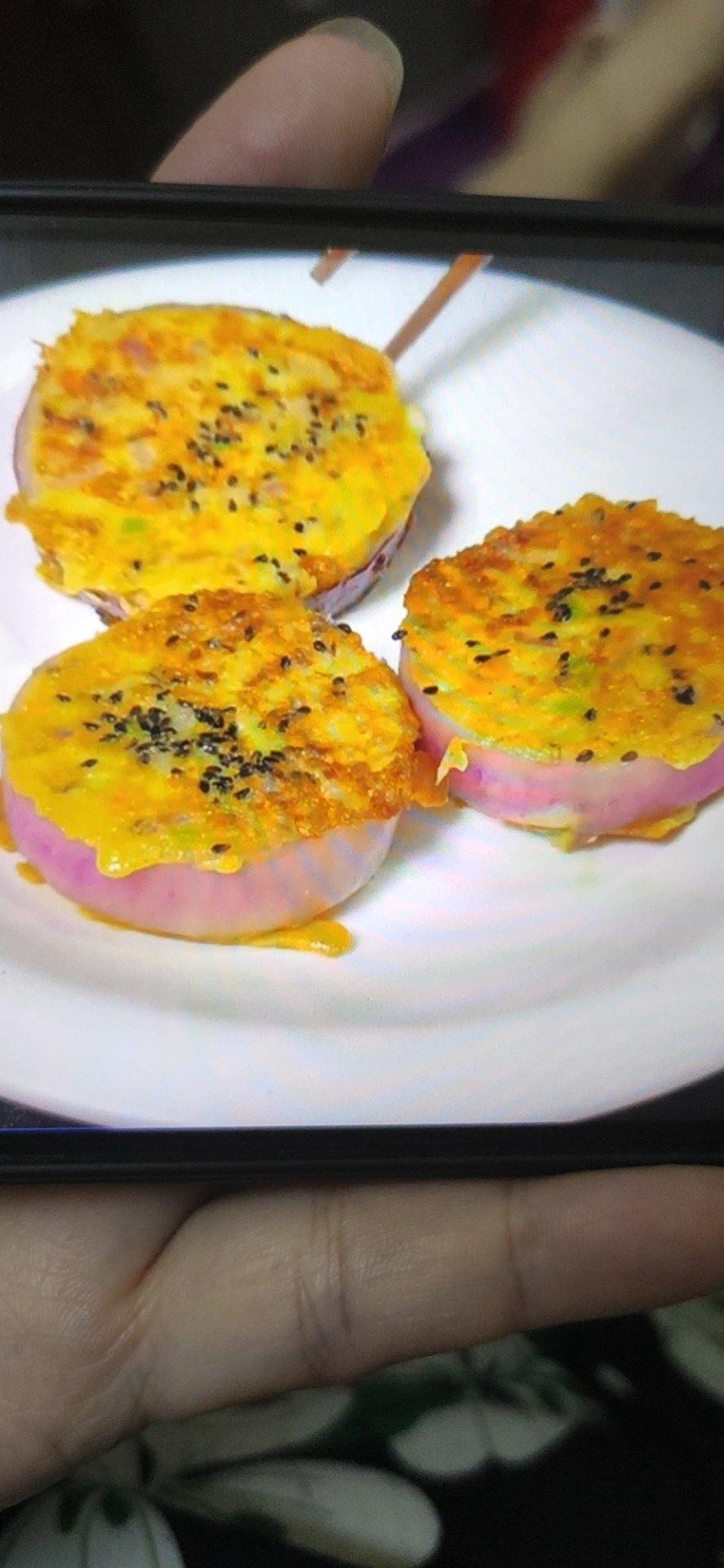 洋葱圈土豆煎饼