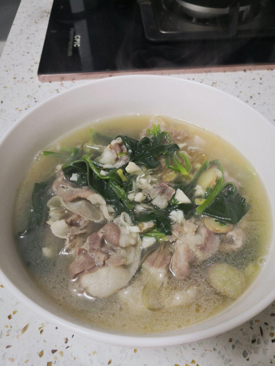 菠菜羊肉粉丝汤