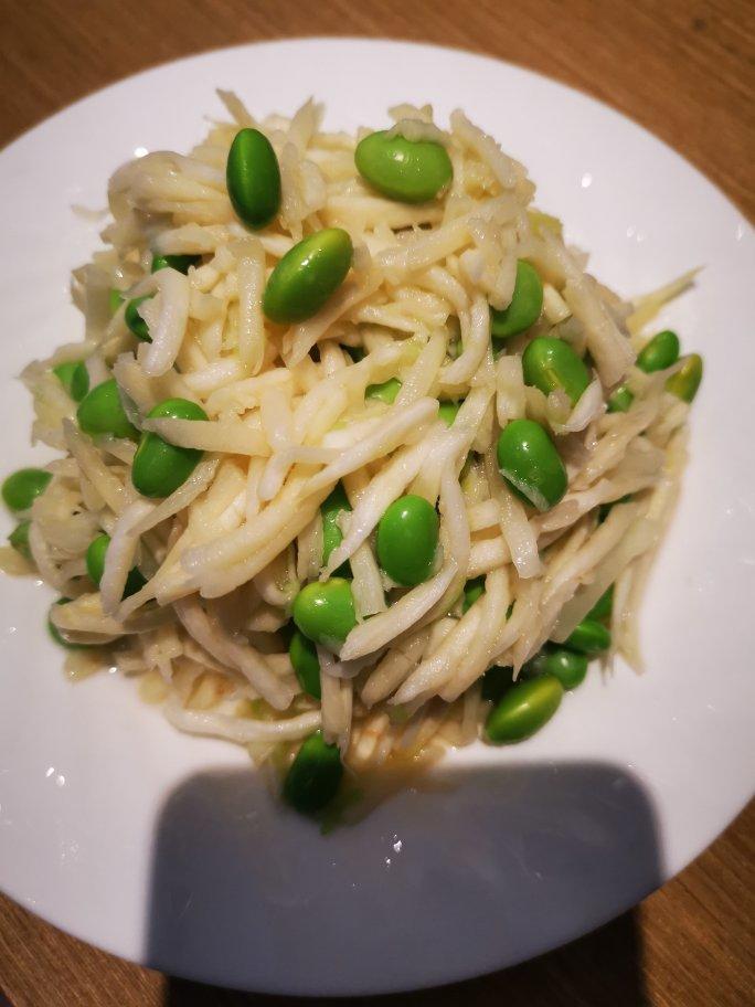茭白炒毛豆