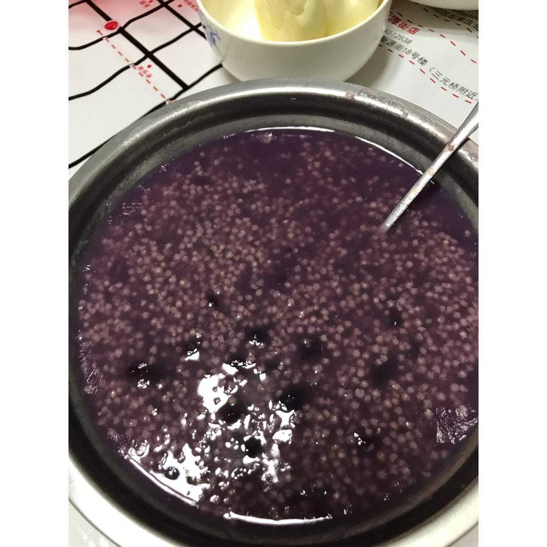 紫薯小米粥