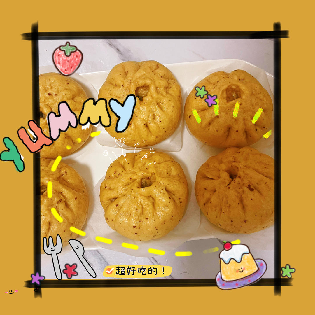 肉包，菜包，馒头