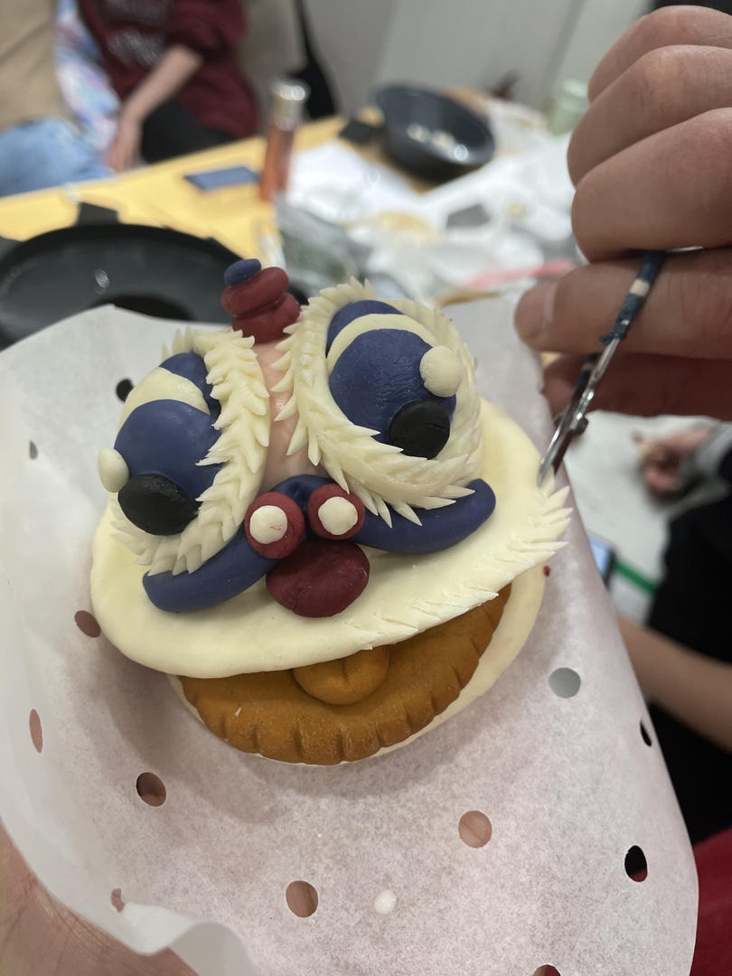 中国风虎头造型馒头