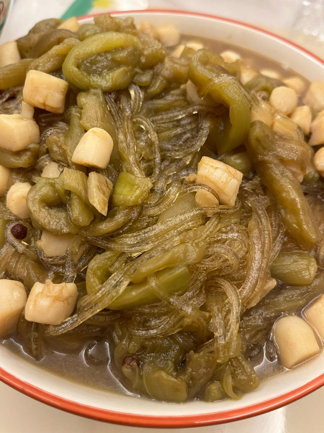 撑死老婆子的海螺片炖茄子粉条