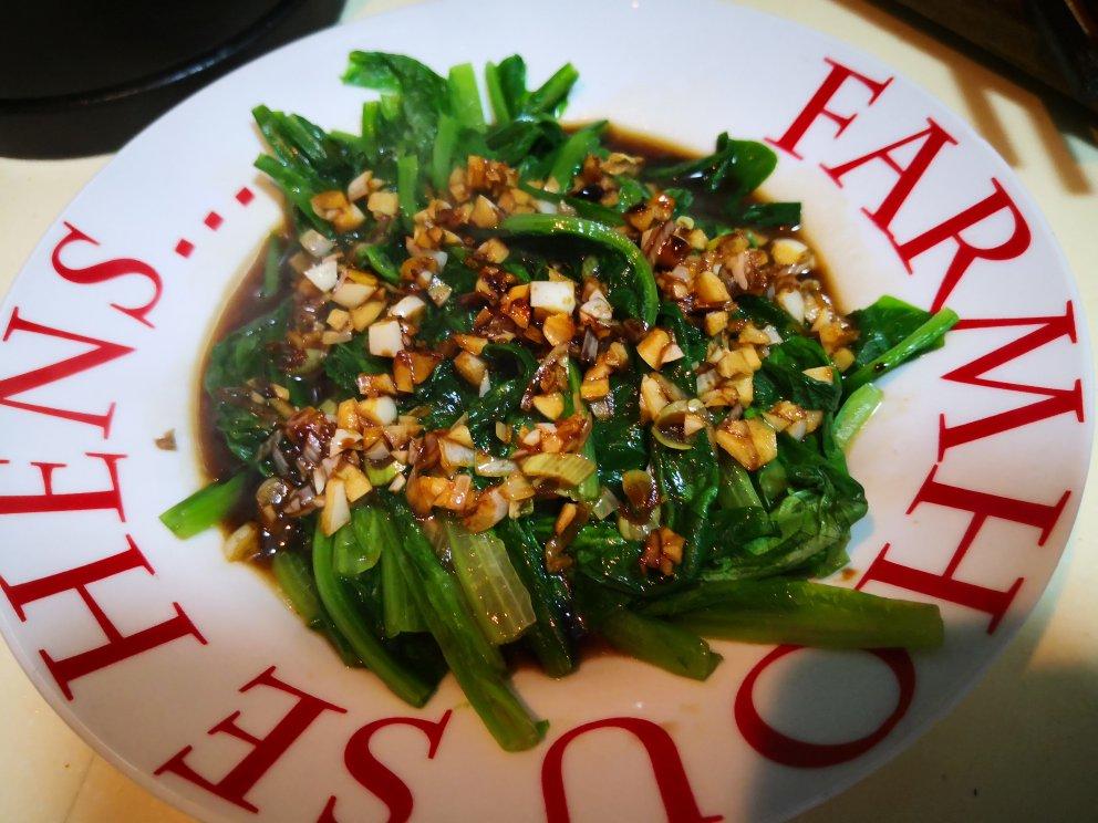 白灼油麦菜