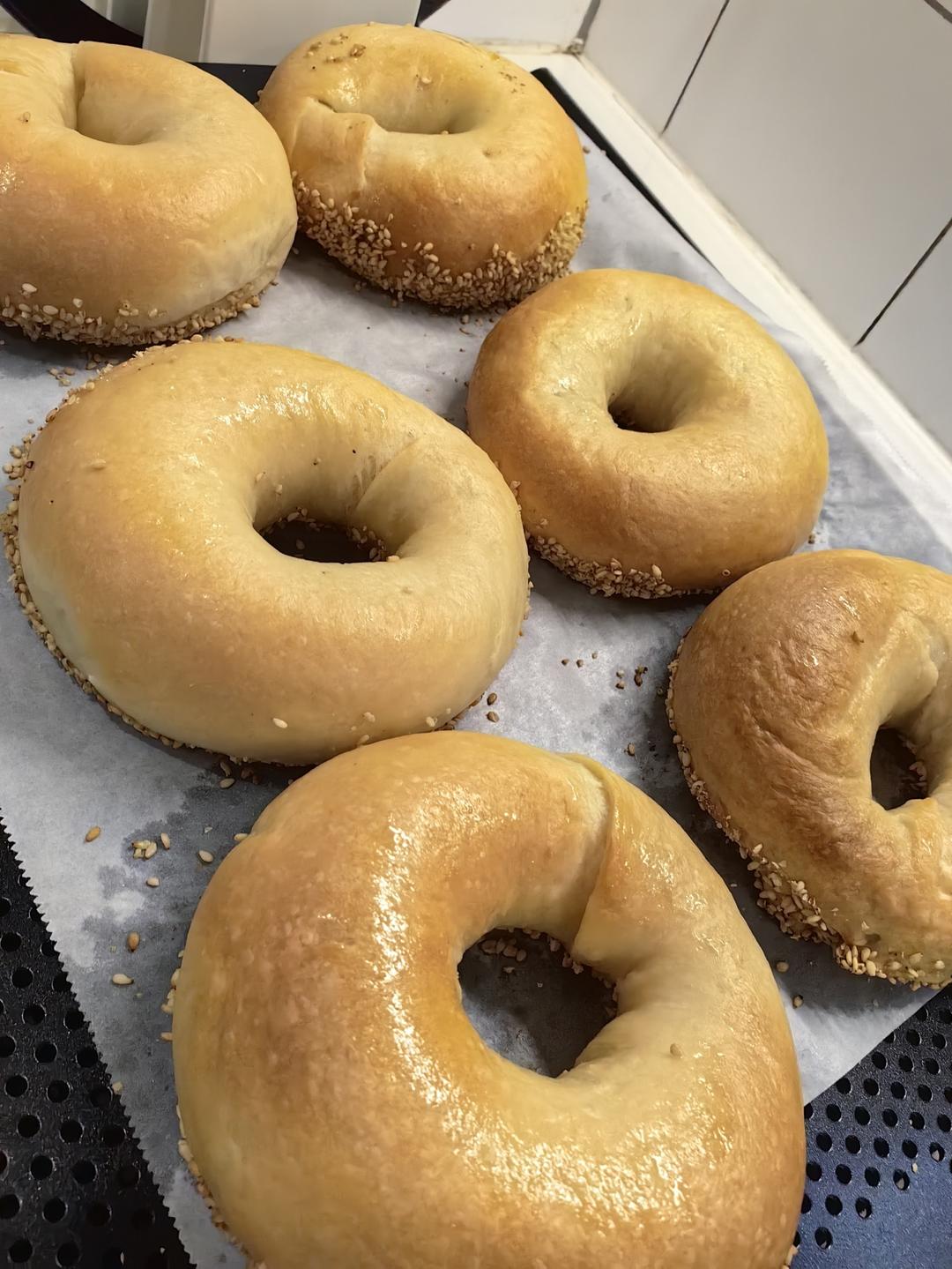 奶盐贝果｜无油低糖