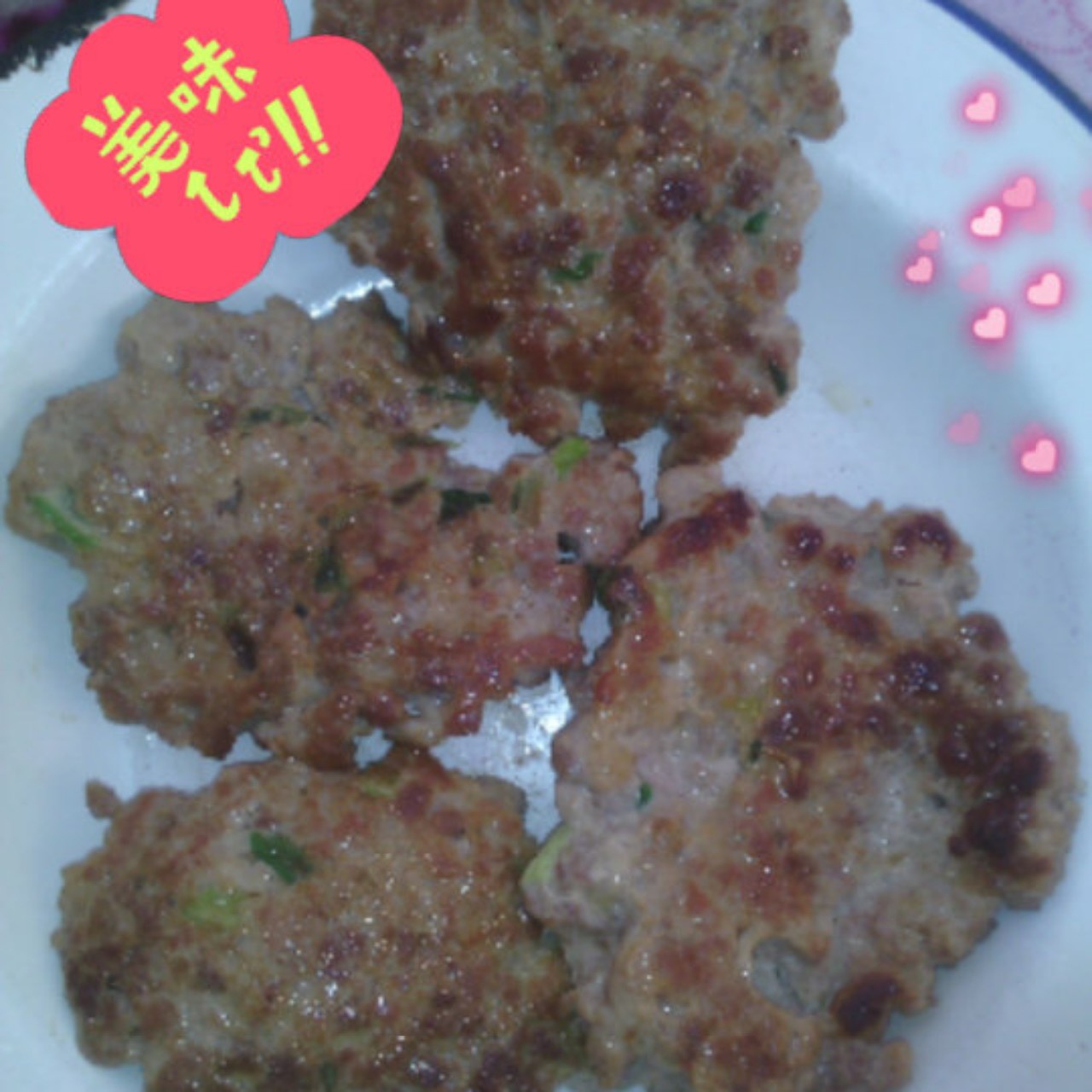 鸡蛋肉饼
