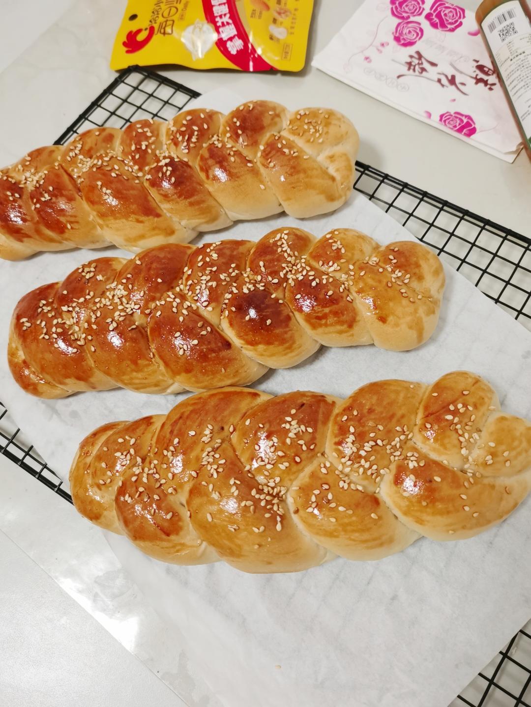 酸奶辫子面包（一次发酵）