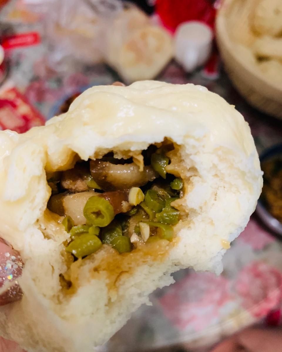 简易版豆角酱肉包