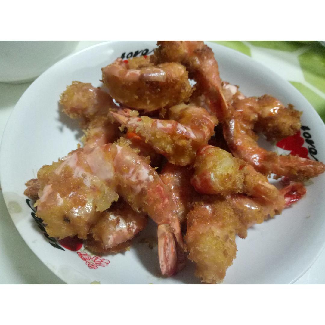 面包糠炸虾