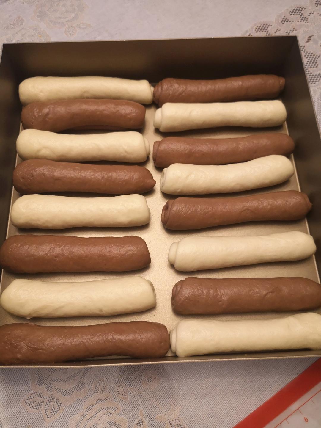 炼奶双色排包