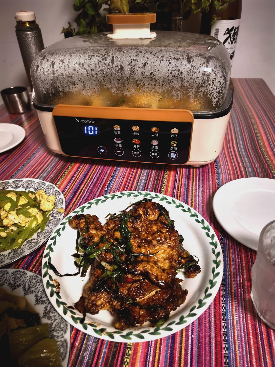 超嫩超香的葱烤大排