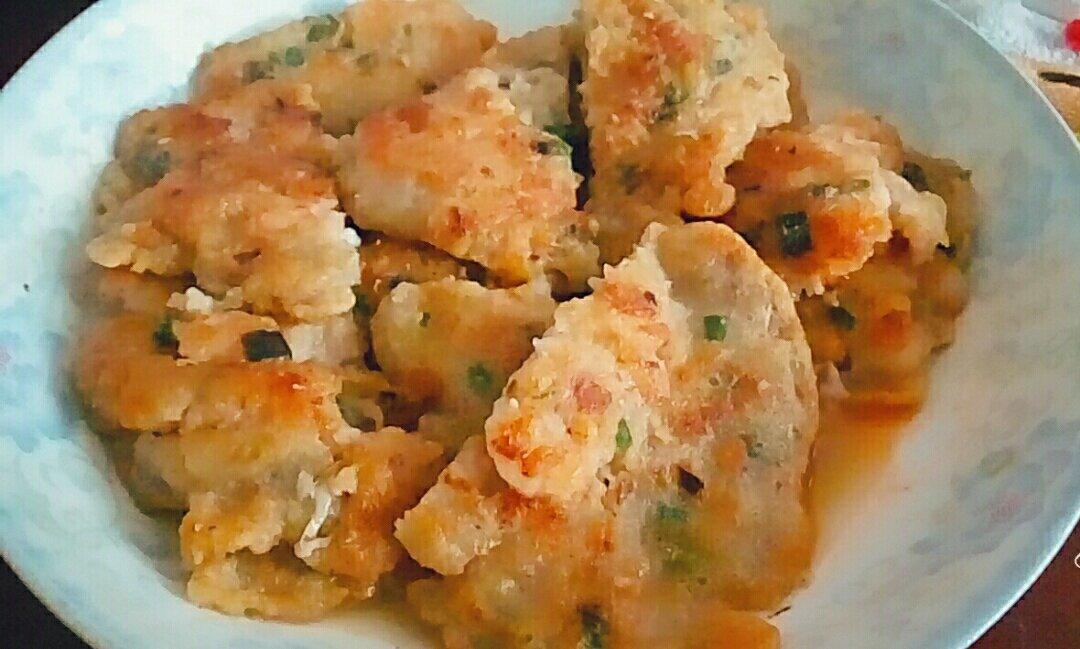 自制虾饼