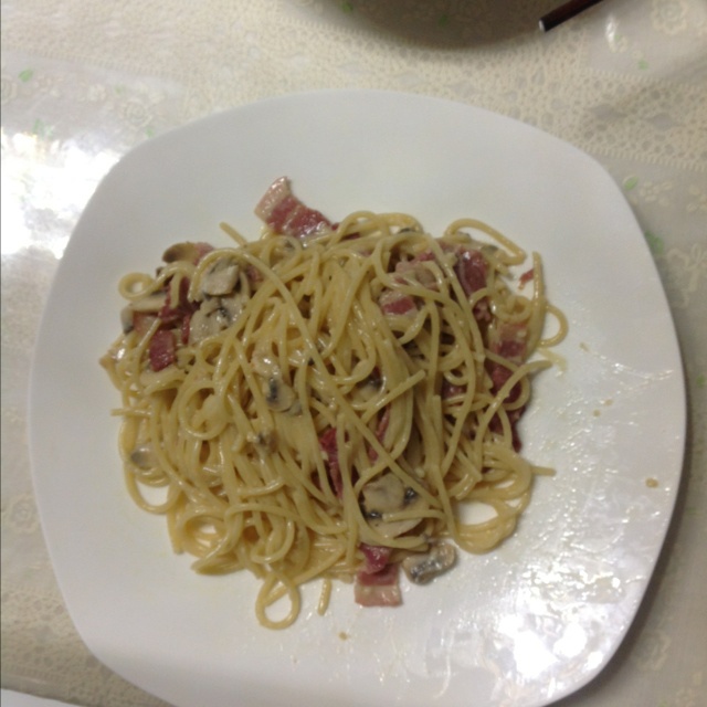 奶油培根意大利面（spaghetti）