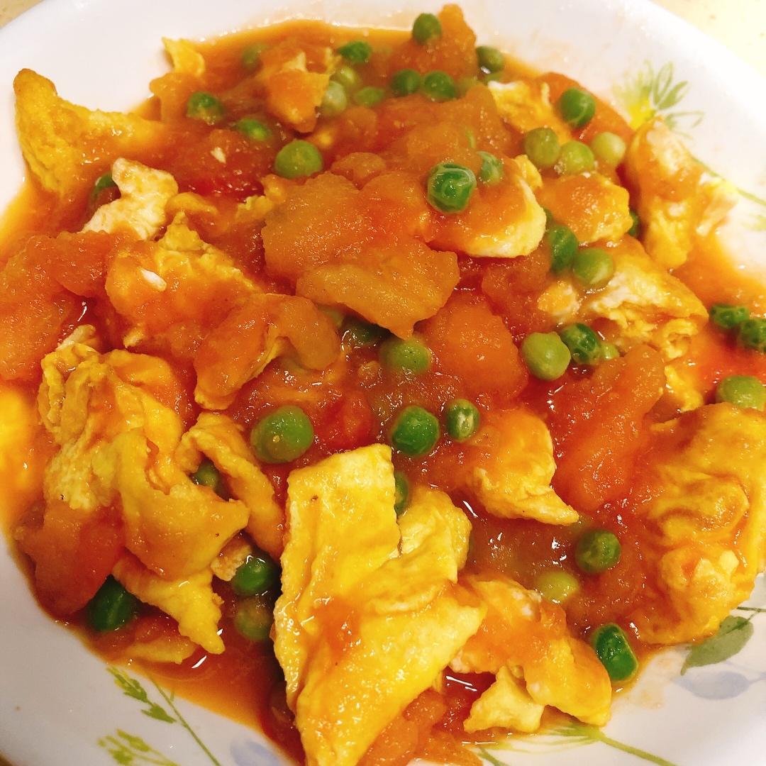 西红柿青豆炒鸡蛋