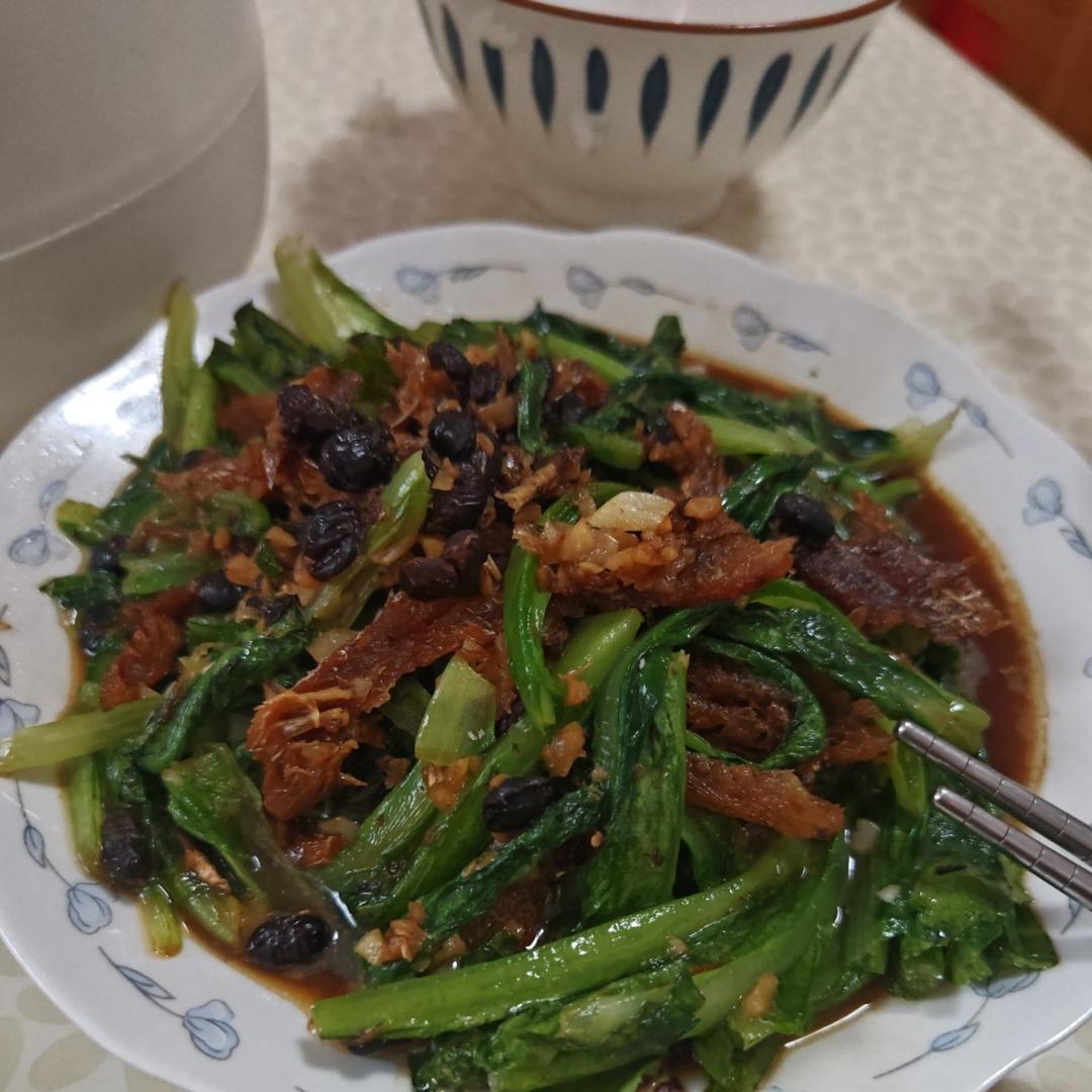 豆豉鲮鱼油麦菜