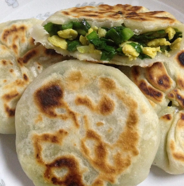 薄皮韭菜饼