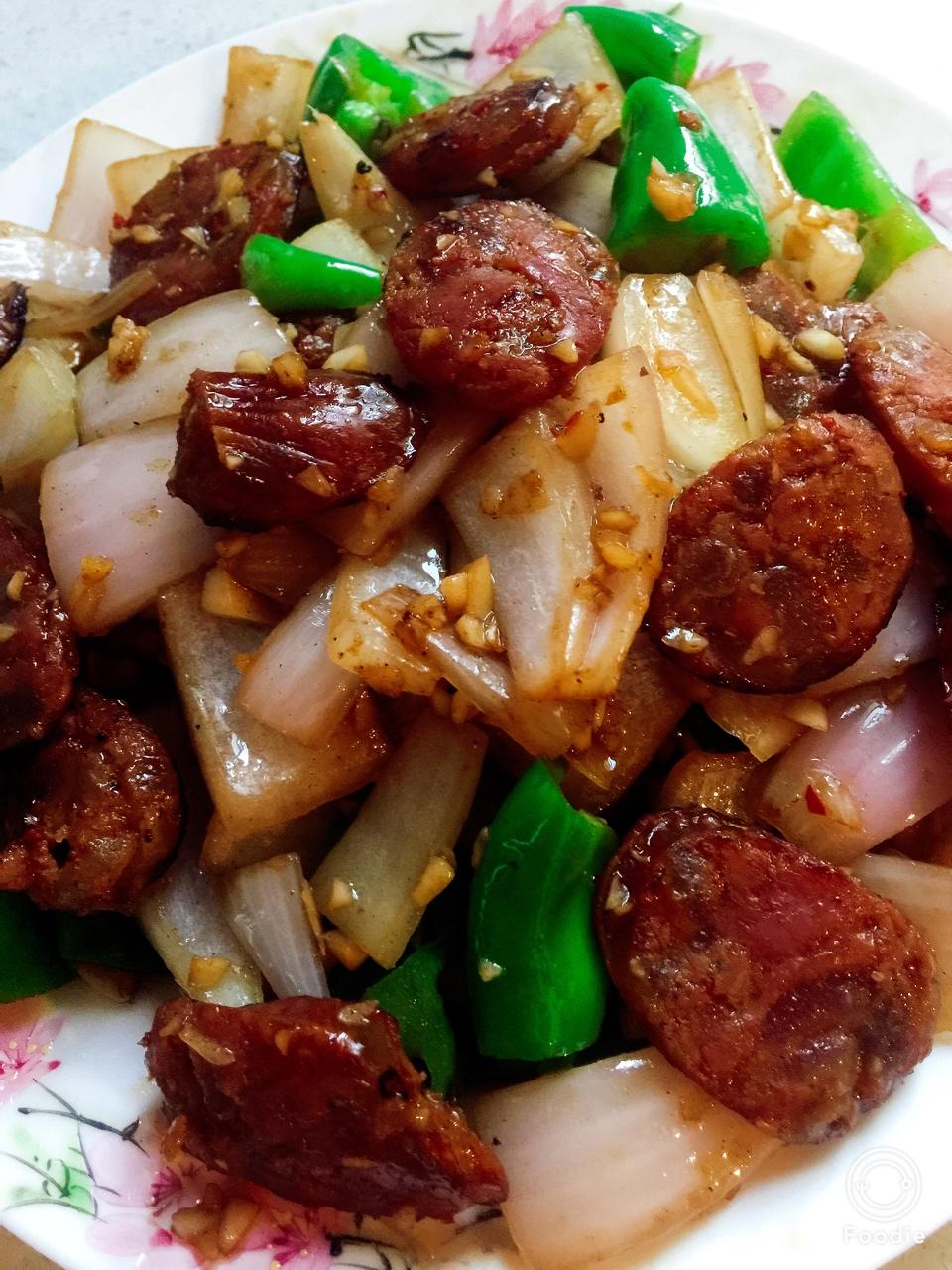 青椒炒香肠
