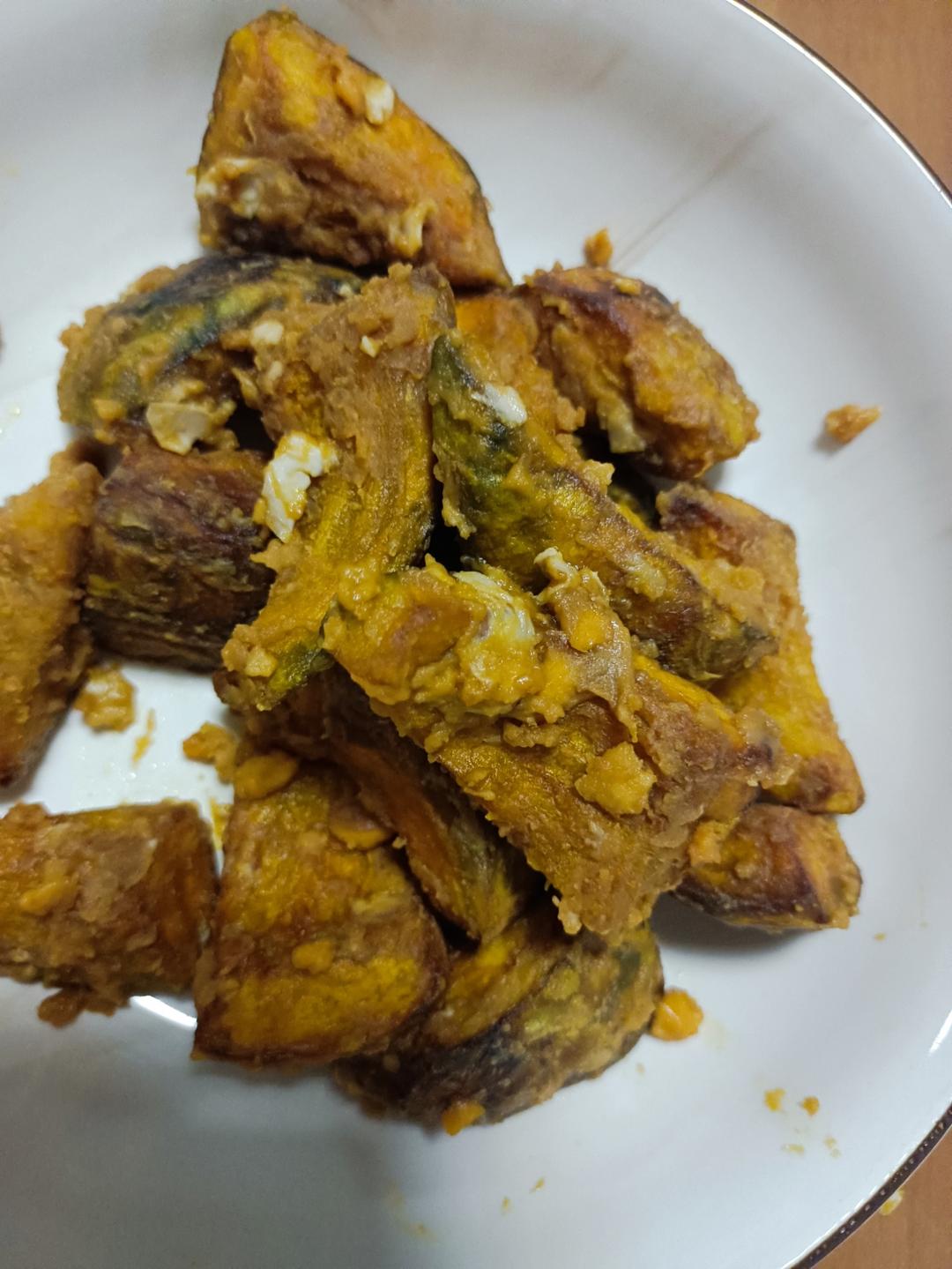 蒜蓉咸蛋黄焗贝贝南瓜