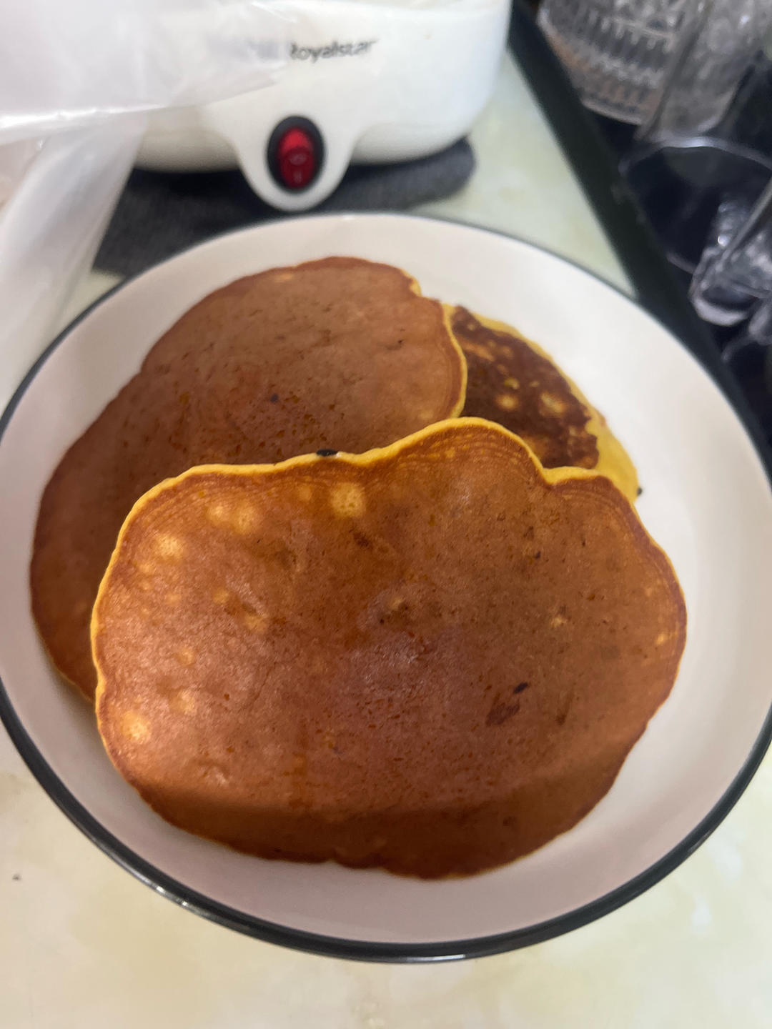 【减脂早餐】无油香蕉松饼（超简单）