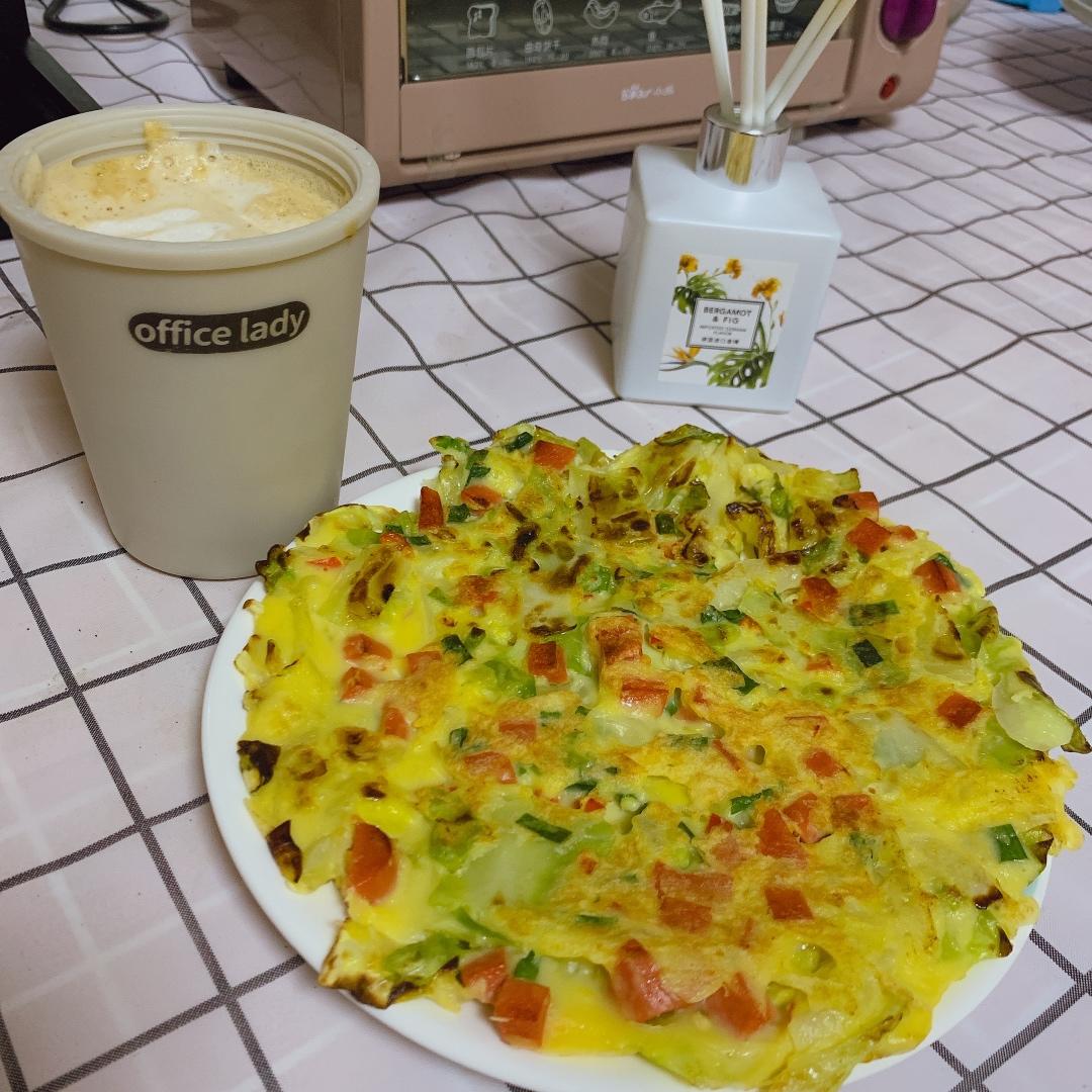 卷心菜蛋饼