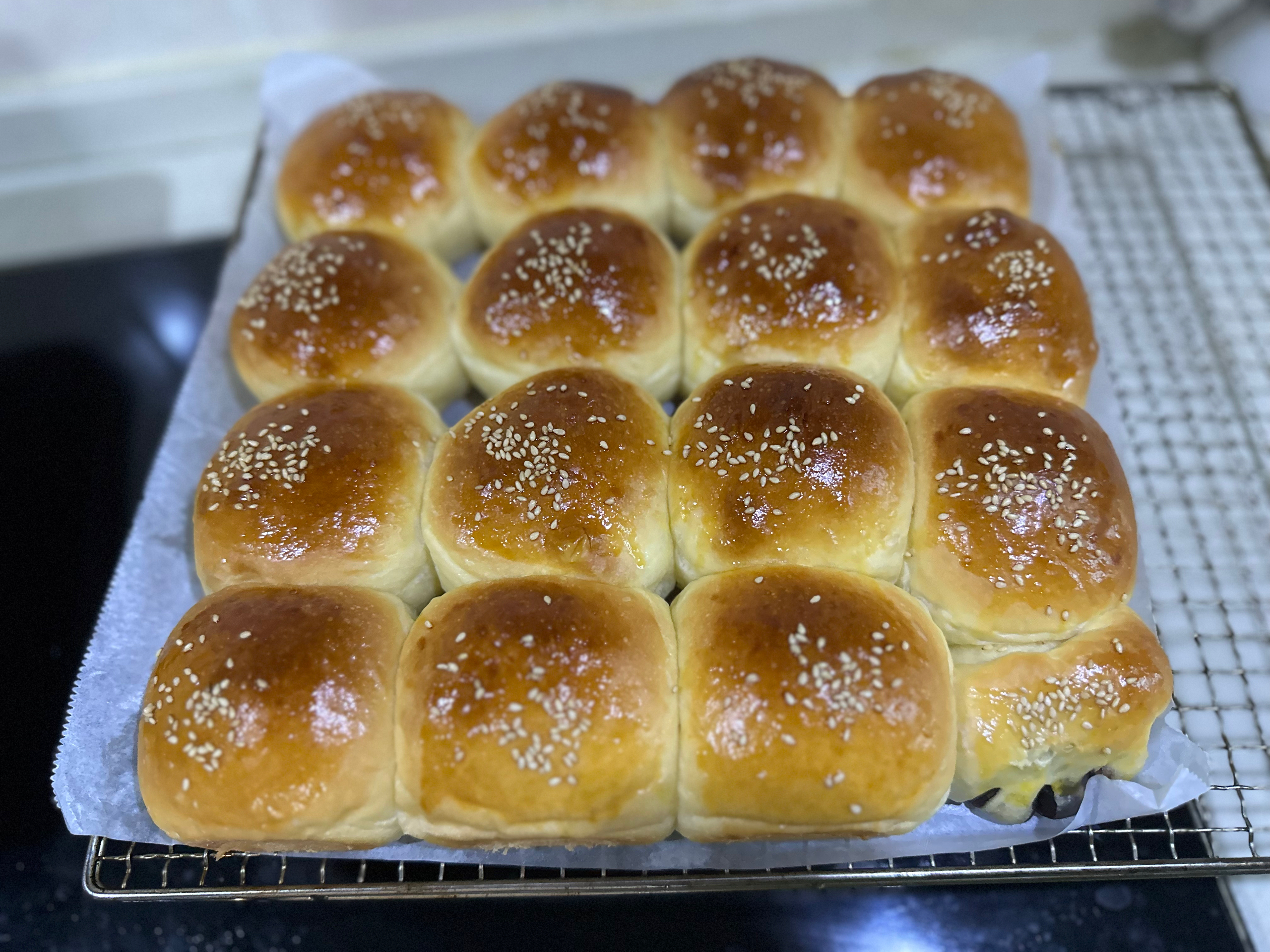 淡奶油餐包（豆沙馅）