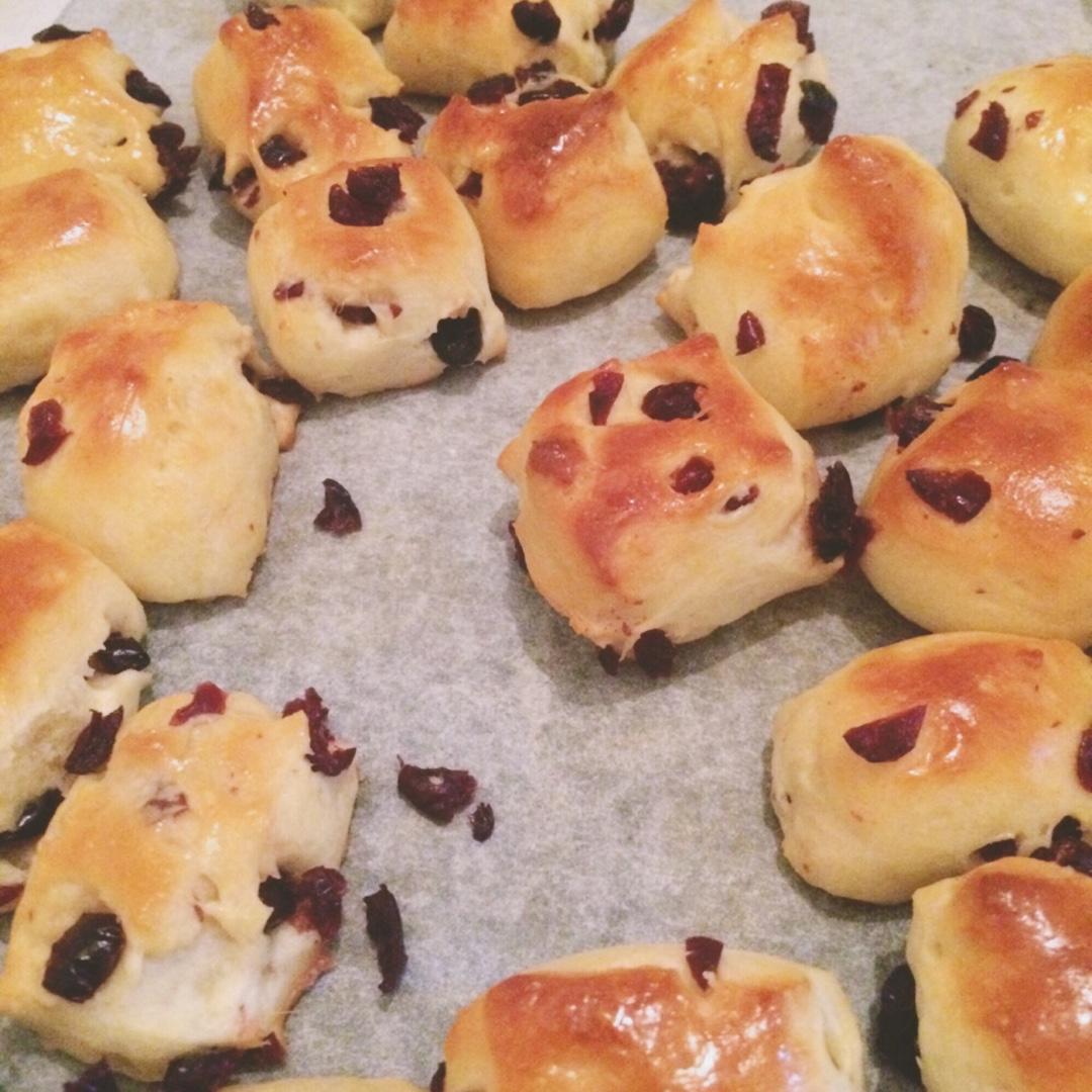 蔓越莓优格小面包块