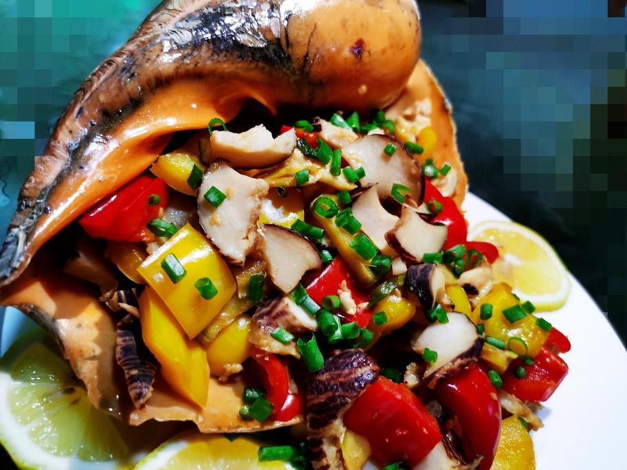 爆炒椰子螺的做法 步骤5