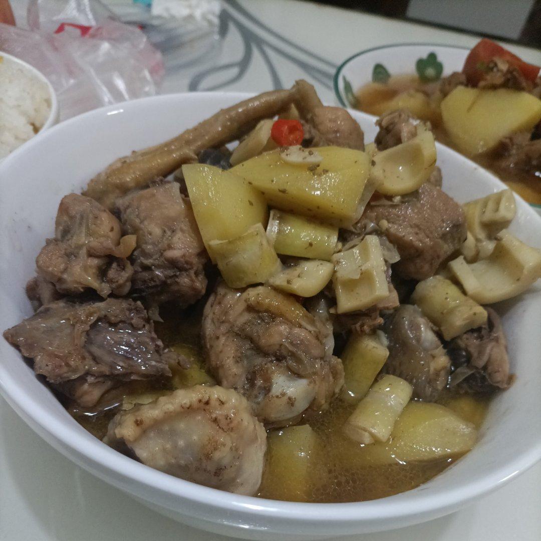 快手简单又好吃的春笋烧鸡