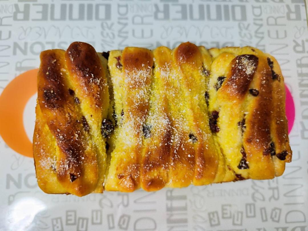 手撕蔓越莓炼乳吐司