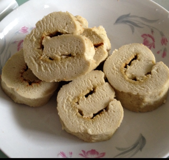 绿茶戚风蛋糕卷