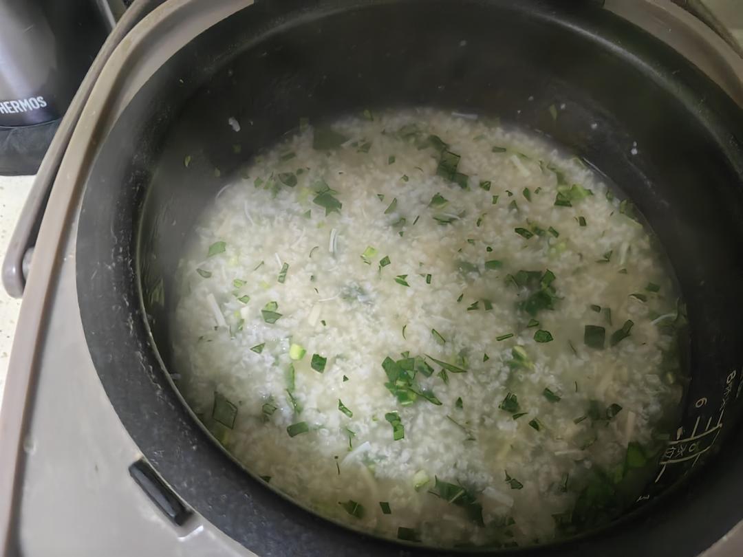 干贝青菜粥