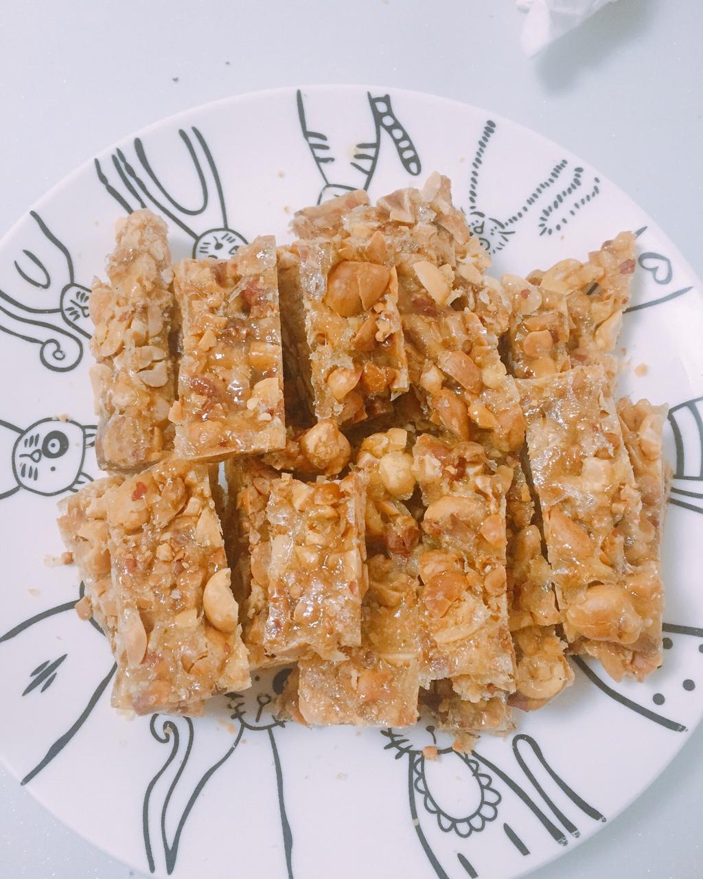 无水无油香脆花生糖