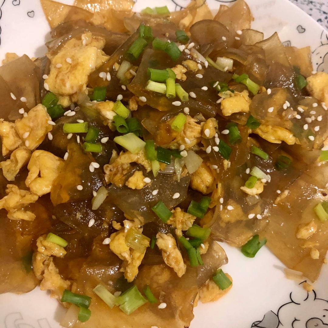 鸡蛋炒粉皮