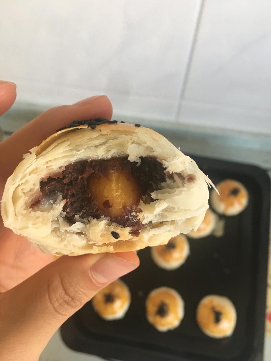 酥式月饼🍪|蛋黄酥🍪|红豆酥的做法