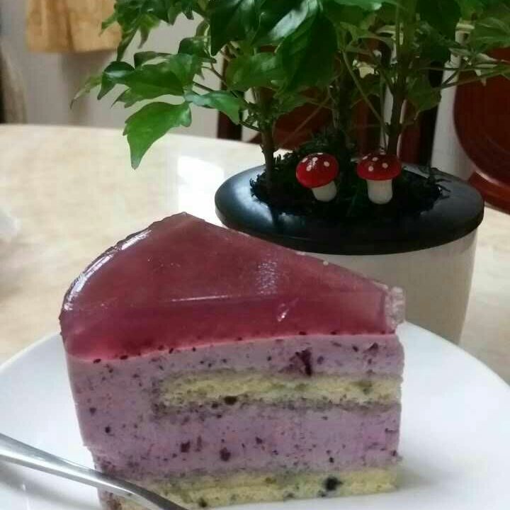 蓝莓慕斯