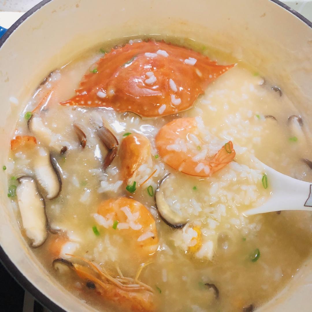 什么时候能烧好菜哇做的海鲜粥(家庭版)