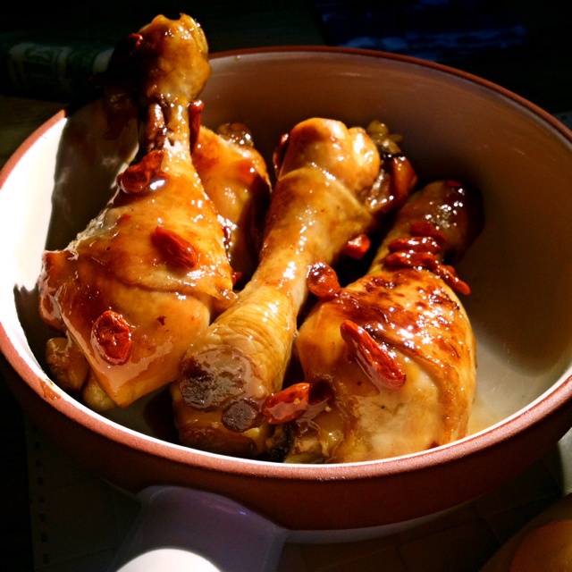 甘蓝酱做的红烧鸡腿