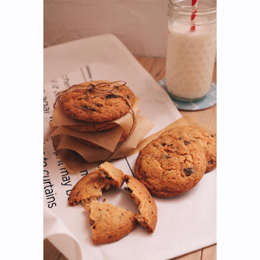 5C超扁平大COOKIE--Chewy Crunchy Chocolate Chip Cookies