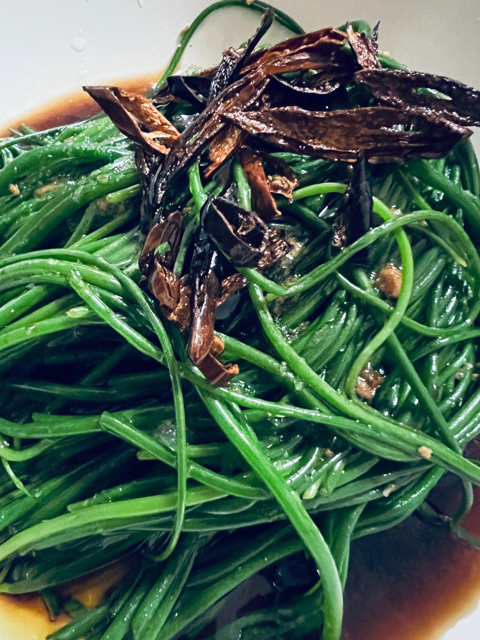 绿脆绿脆的凉拌沙葱