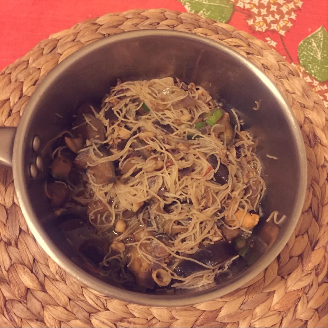 肉末茄子粉丝煲