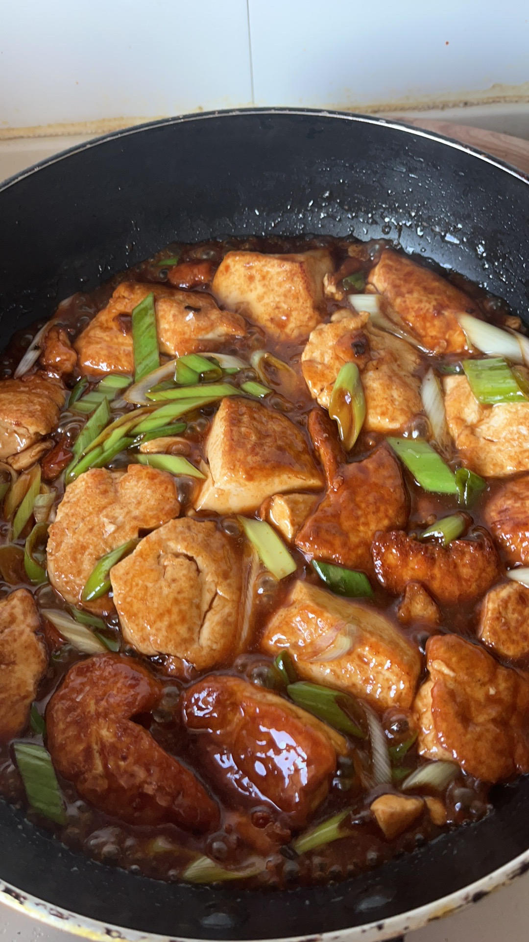 10r吃上饭 鲜嫩爽滑的葱烧豆腐