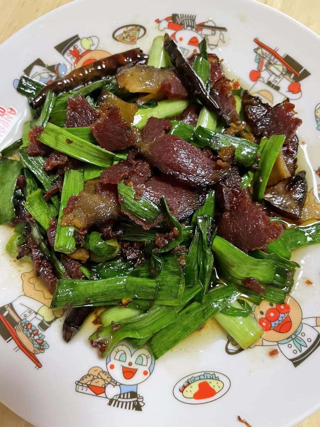 青蒜炒腊肉