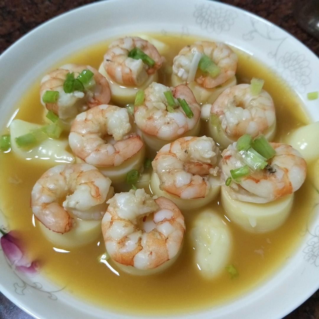 日本豆腐蒸虾仁