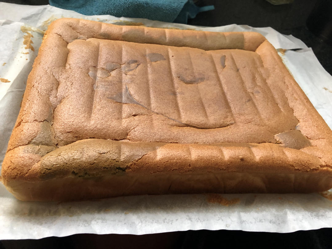 绿斑马戚风蛋糕