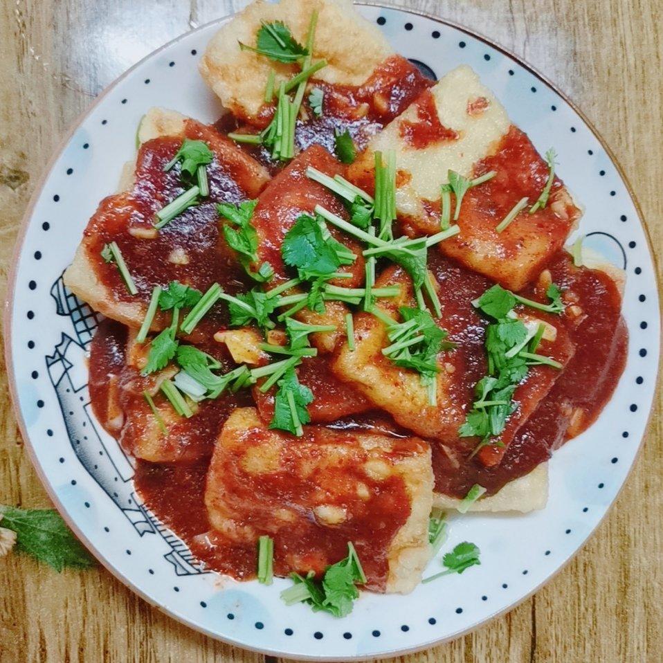 路边摊小吃丨酱汁豆腐做法♨️在家轻松搞定